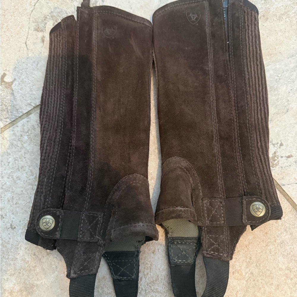 Ariat Brown Kids Riding Half Chaps